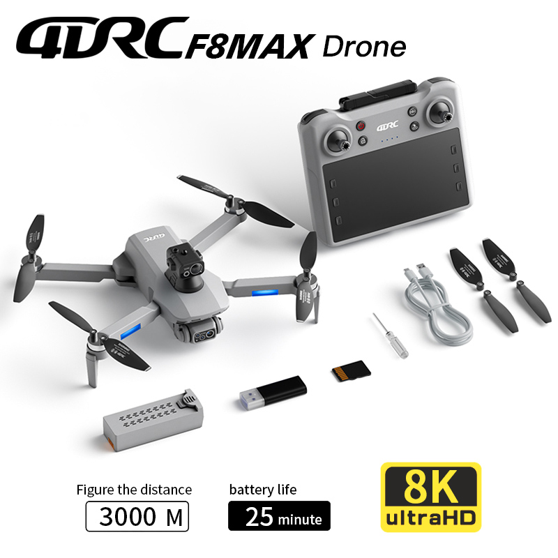 Drone Surveying - Drone GPS F8 MAX, caméra professionnelle