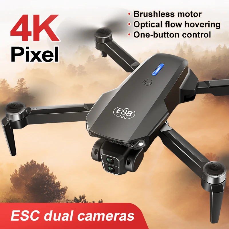 Nouveau drone quadrirotor E88  - Drone Aerial Photography avis et prix