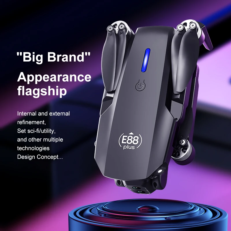 Nouveau drone quadrirotor E88  - Drone Aerial Photography avis et prix