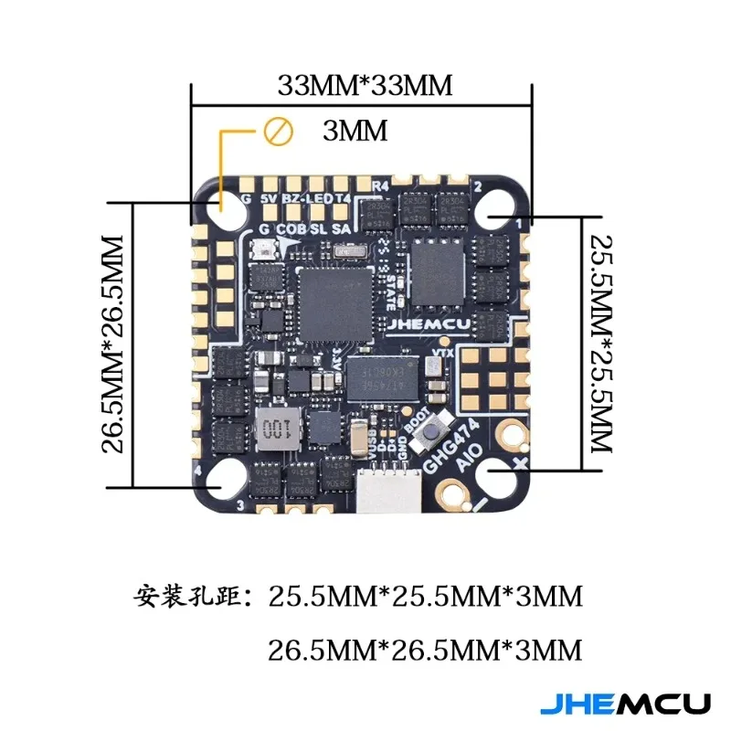 Contrôleur de vol JHEMCU GHG47 - Betaflight Fc F4 avis et prix