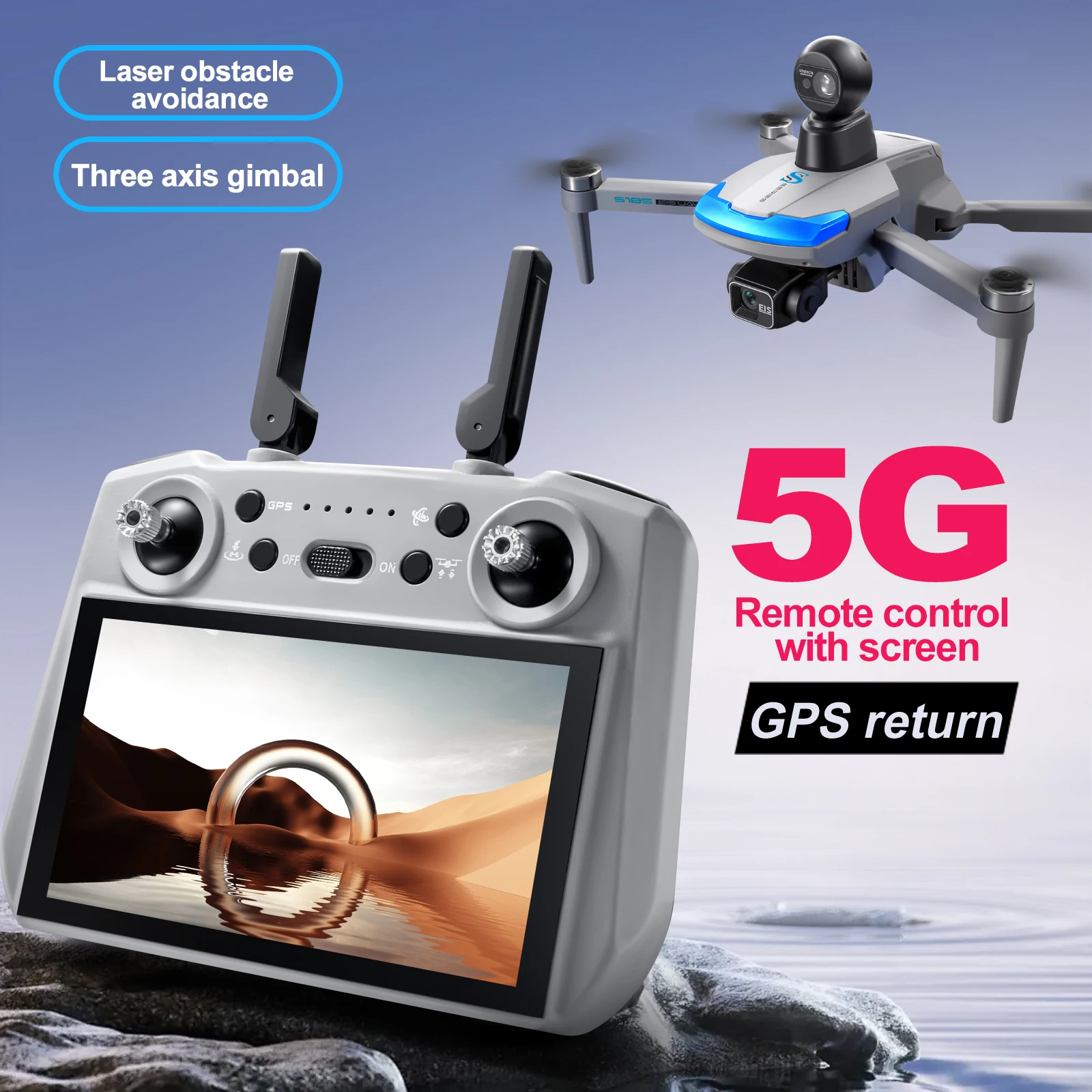 Drone professionnel S185 2.7K  - Drone Multispectral avis et prix