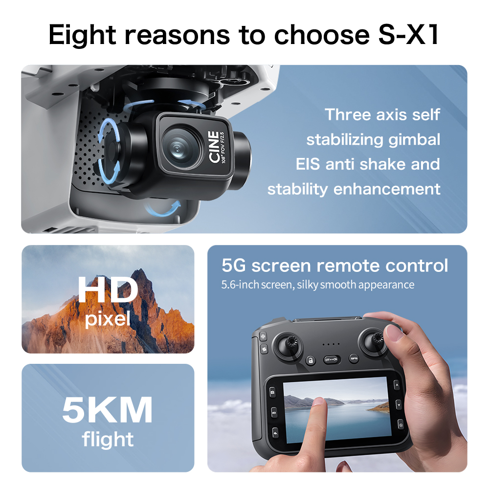 Drone Original S-X1 8K HD Prof - Drone Multispectral avis et prix