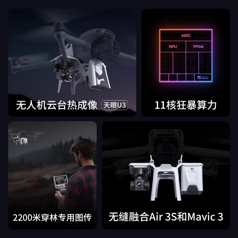 Drone U3 avec imagerie thermiq - Drone Thermal Imaging avis et prix